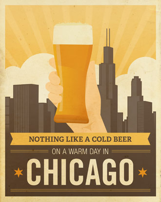 Nothing Like a Cold Beer on a Warm Day in Chicago